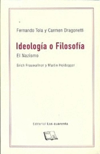 Libro Ideologia O Filosofia