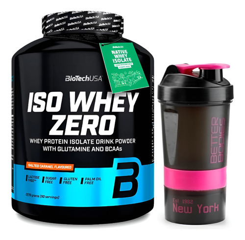 Biotechusa Proteina Iso Whey Zero 5 Lb Caramel+ Smart Shaker