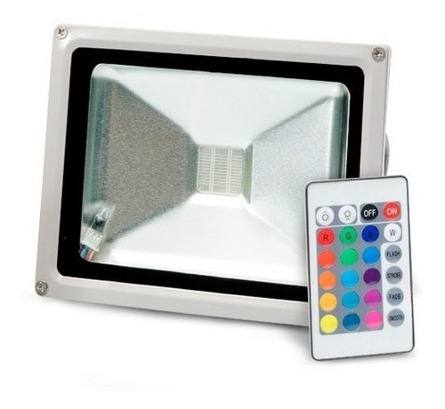 Reflector Led 20w Multicolor Exterior Vert 6000k 