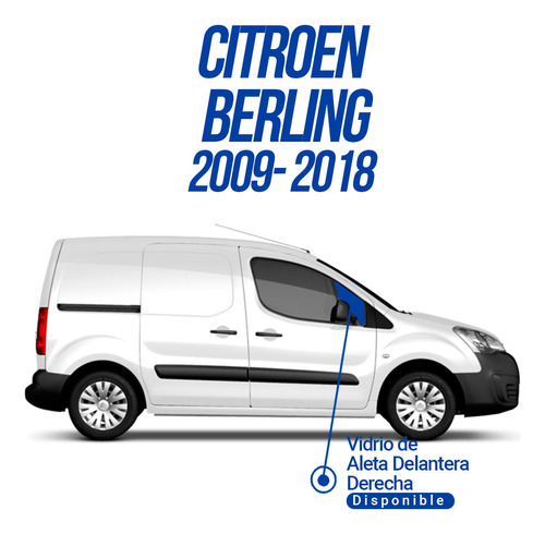 Vidrio Aleta Delantero Derecho Citroen Berlingo 2019-2024