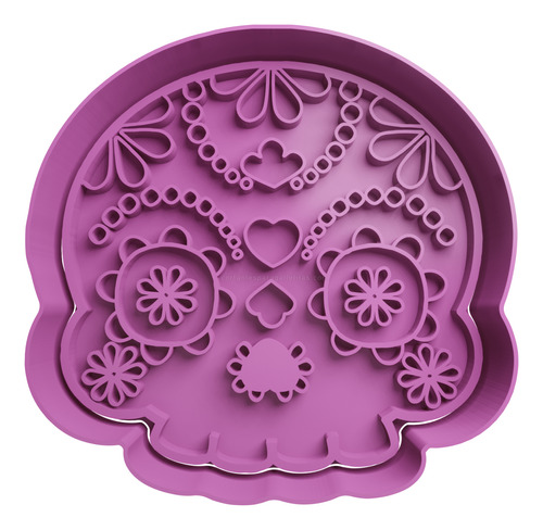  Cortador De Galletas Calavera Mexicana 10cm