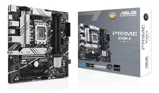 Placa base Asus Prime B760m-a Lga 1700 M.2 DDR5, color plateado