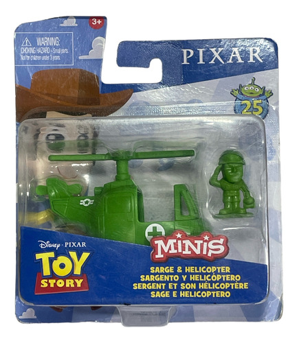 Toy Story 4 Minis Pixar Disney Sargento Helicoptero 25 Años