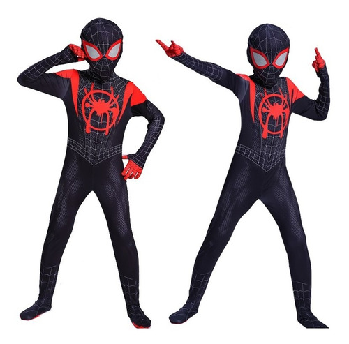 Niño Araña Disfraz De Spiderman Venom Superhéroe Halloween