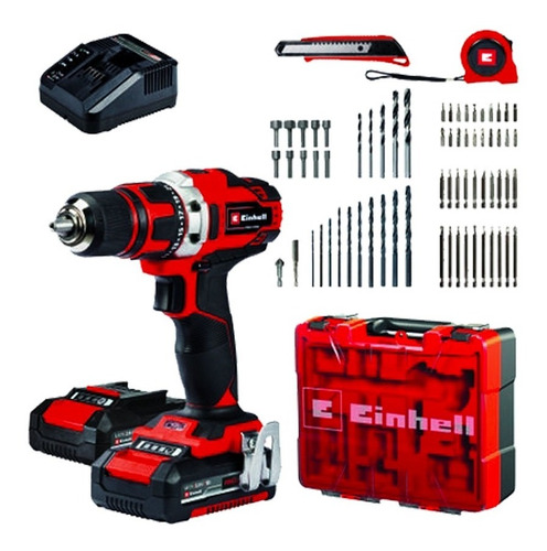 Kit Taladro Einhell Te-cd 18/40 Li Kit + 69 Accesorios