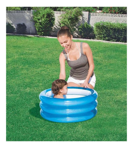 Pileta inflable redonda Bestway 51033 de 70cm x 30cm 43L azul bolsa