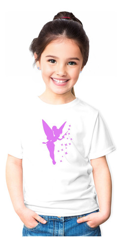 Polera Campanita Tinker Bell Brilla Oscuridad  Algodon Niña