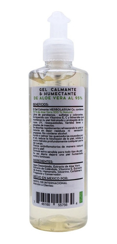 Gel De Aloe Vera 250ml Herbolarium Control Aloe Vera
