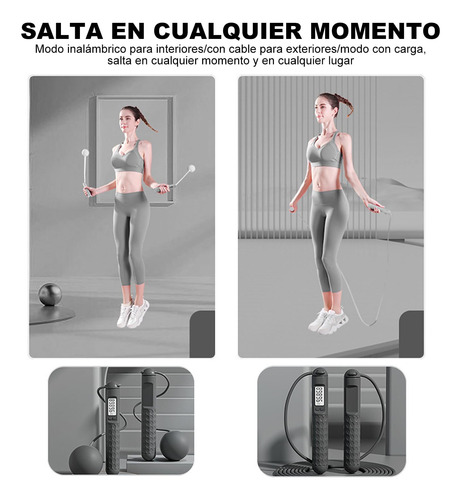 Cuerda Para Saltar Con Peso,ejercicio En Casa,cuerda