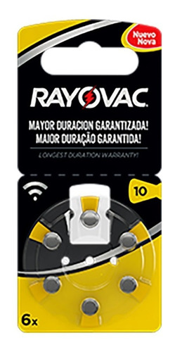 Pack 6 Pilas Auditivas Rayovac Tamaño 10 Mayorista Oficial