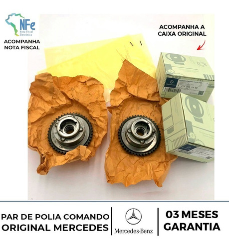 Par Polia Comando Variável Mercedes C180 Cgi C200 C250