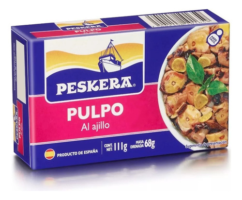 Pulpo Al Ajillo Perkera Lata 111