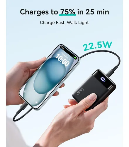 Power Bank Portatil Iniu 20,000mah 22.5w Usb-c (p51-e2)