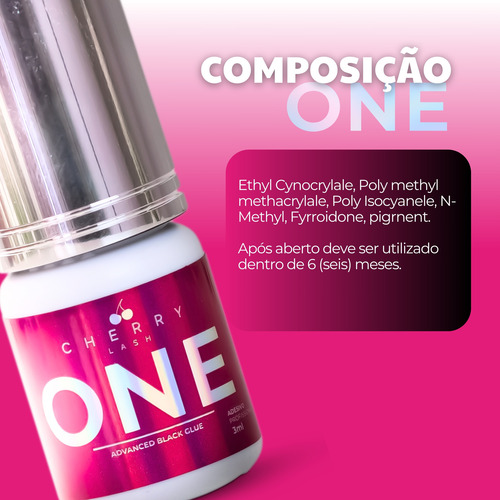 Cola Cherry One 3ml Extensão Cilios Fio A Fio Alongamento