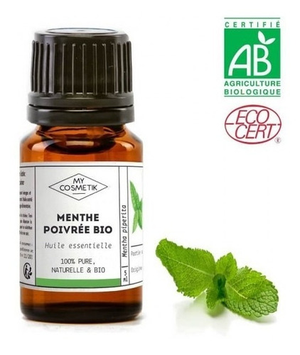 Aceite Esencial De Menta Piperita Orgánica Bio My Cosmetik