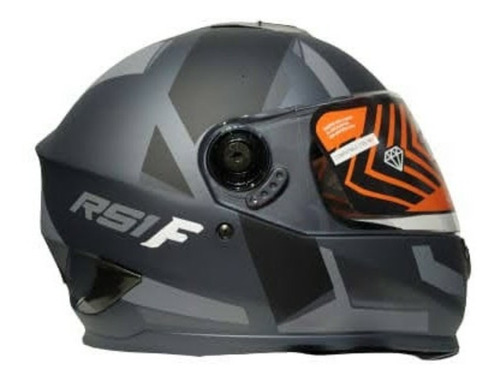 Casco Hawk Rs1f Gris Con Negro Visor Antirayas