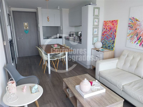 Venta Departamento De 1 Dorm., Vista Al Mar, En Viña -reñaca