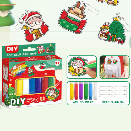 Set De Pintura De Resina Con Cristal Navideño K Doodl 2002 P