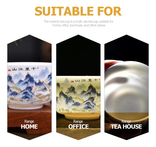 Taza De Té China, Elegante Taza De Té De Cerámica Decorativa