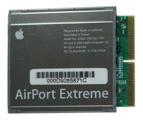 Mac Apple M8881ll/a Tarjeta Airport Extreme 802.11 G4 G5.