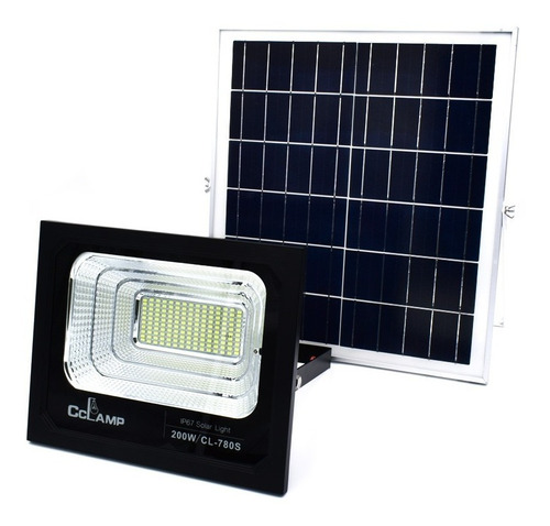 Reflector 200w Led Panel Carga Solar Control Remoto Ahorro