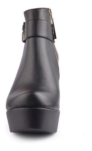 Imagen 4 de 10 de Botinetas Botines Botas De Mujer De Cuero Anika - Ferraro