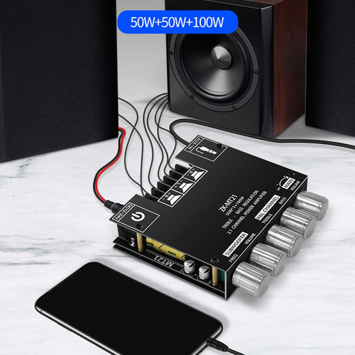 Módulo De Placa De Amplificador De Potencia 50w + Zk-mt21 Y