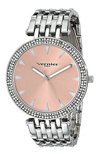 Reloj De Plata Vernier Paris Para Mujer.