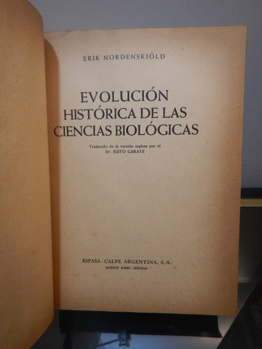 Adp Evolucion Historica De Las Ciencias Biologicas / 