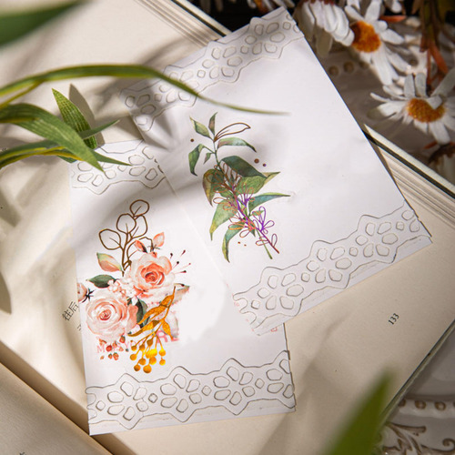 2 Paquete De Etiquetas Florales Para Artesanías 2 Piezas