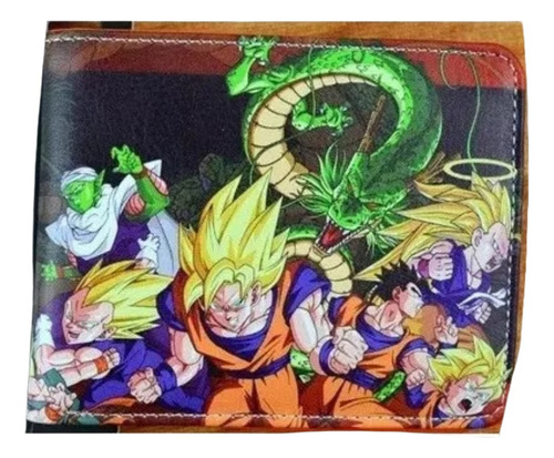 Dragon Ball Z - Cartera Goku Vegeta Broly Gogeta Trunks 06 Color Rojo