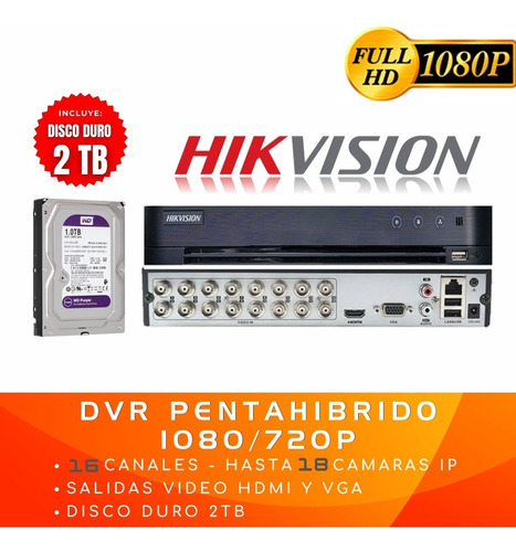 Imagen 5 de 8 de Cámaras Vigilancia Full Hd Kit 16 Cámaras + Disco Duro 2 Tb