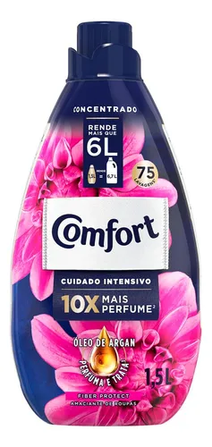 10x Comfort Amaciante De Roupas Concentrado Fibre Prot 1 X 1
