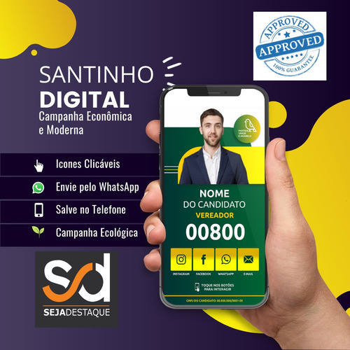 Imagem 4 de 7 de Micro-site, Santinho E Cartão De Visita Interativo Online