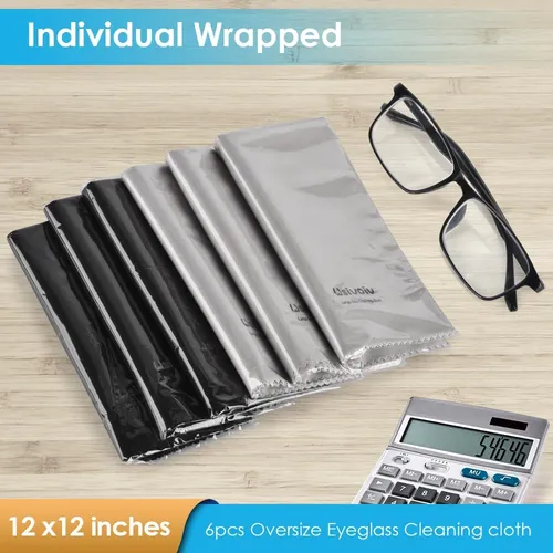 Paños De Limpieza Grandes Para Lentes 12x12 Pulgadas