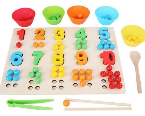 General Juego De Cuentas De Tablero De Madera, Rompecabezas