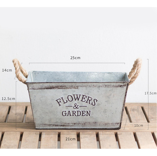 Plantas De Hierro Cubo De Flores Maceta Maceta Con Asa