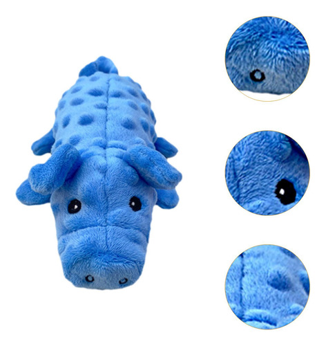 Pigro De Juguete Para Perros Chirriante Con Chirriador Azul