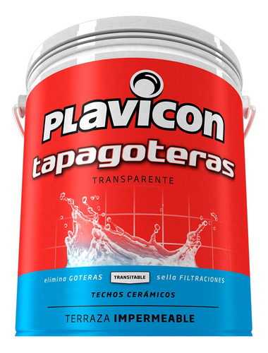 Plavicon Tapagoteras Transparente Impermeabilizante X 20 Lt.