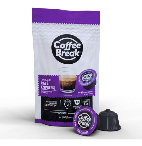 Café espresso en cápsula Nescafé Dolce Gusto Coffee Break 10 unidades