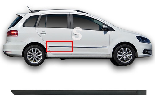 Bagueta Puerta Trasera Derecha Vw Suran 15/19 Para Pintar