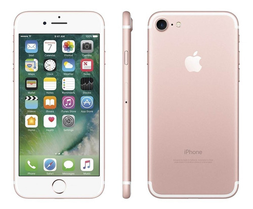 Apple iPhone 7 32gb Rose Gold Cargador Cable Funda Templado (Reacondicionado)