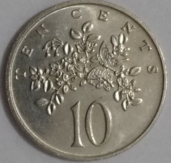 5228 - Jamaica 10 Cents 1987