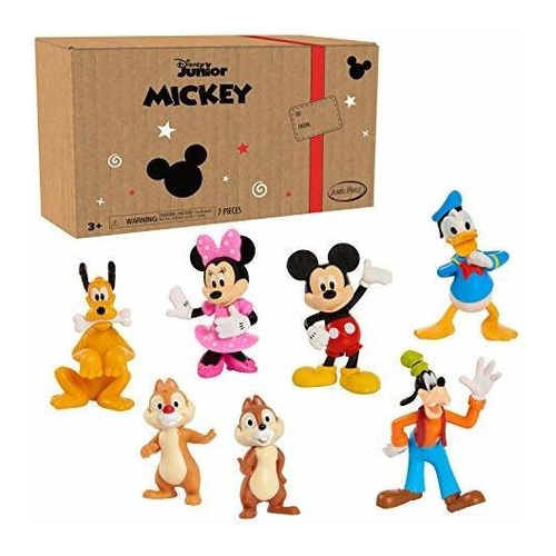 Juego De Figuras De Mickey Mouse De 7 Piezas, Juguetes Para 