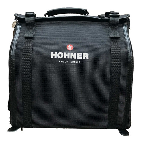 Acordeon Hohner Bravo Ii 48 Bajos 26 Teclas Negro Con Funda