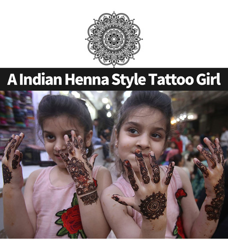 Temporary Tattoos Kit, 6pcs Semi Permanent Tattoo Paste Cone