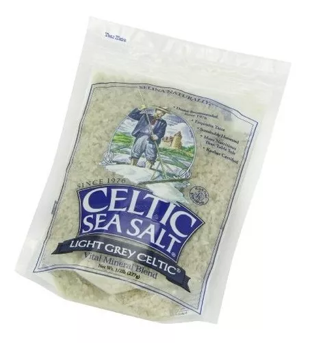 Celtic Sea Salt - Sal marina con molinillo celta, color gris claro