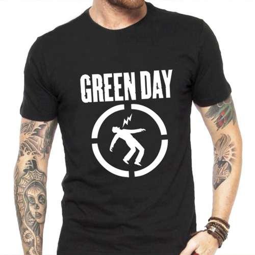 Promoção Camiseta Masculina Green Day Warning - 100% Algodão
