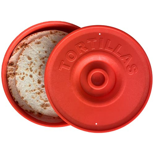 Calentador De Tortillas Rojo, Porta Tortillas Mantenerl...