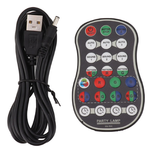 Mini Mando Dj Disco Lights Stage Laser Activado Por Sonido